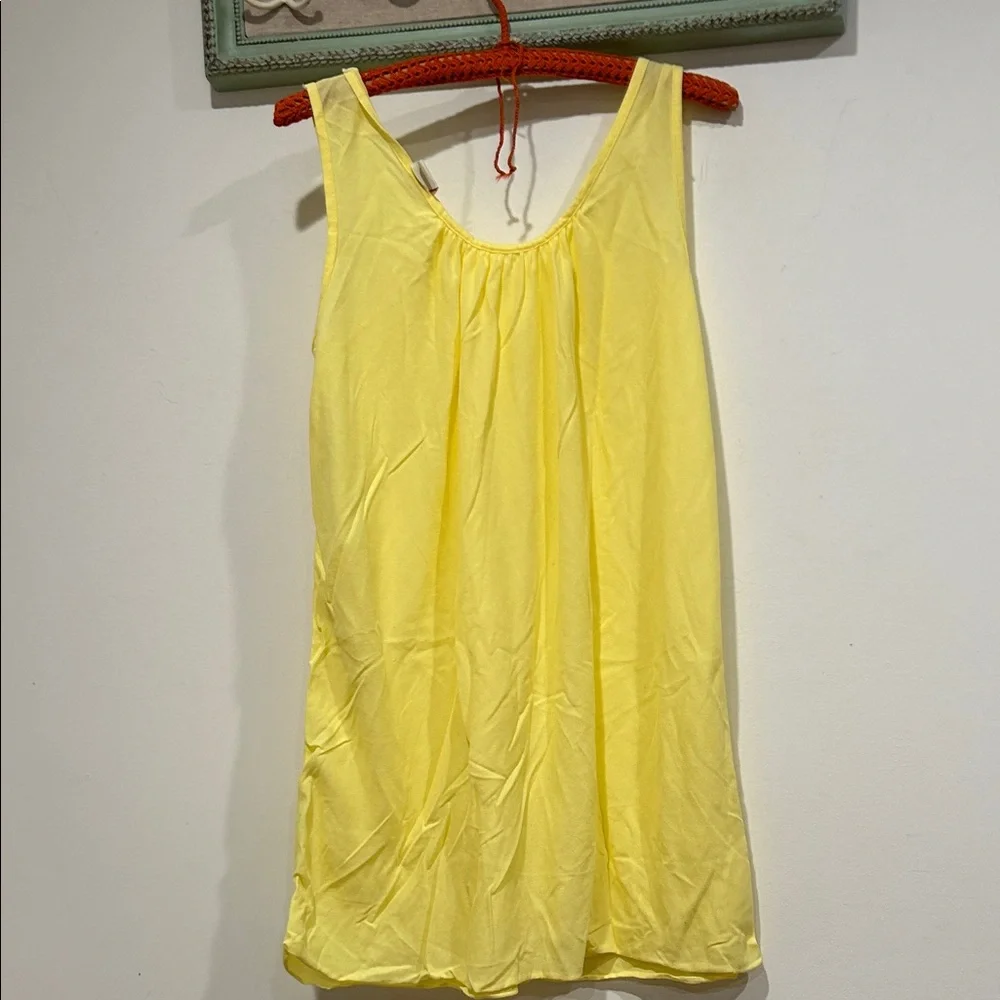 Vintage Yellow Chemise with Lace Trim - Picture 6 of 6